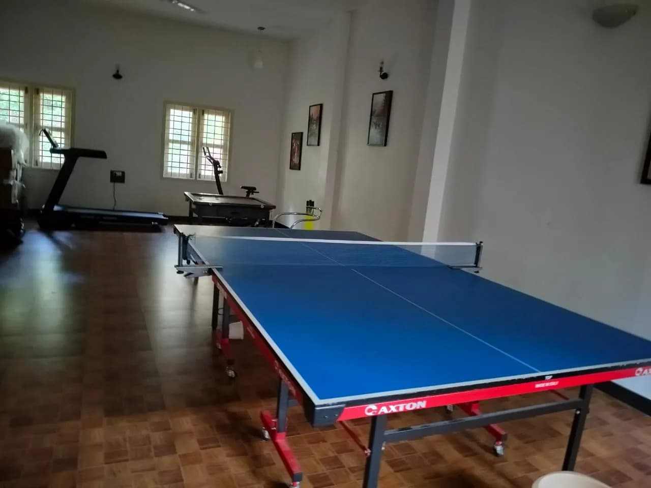 Indoor table tennis area